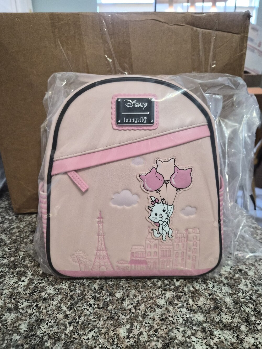 Loungefly Pink Marie Balloon Backpack